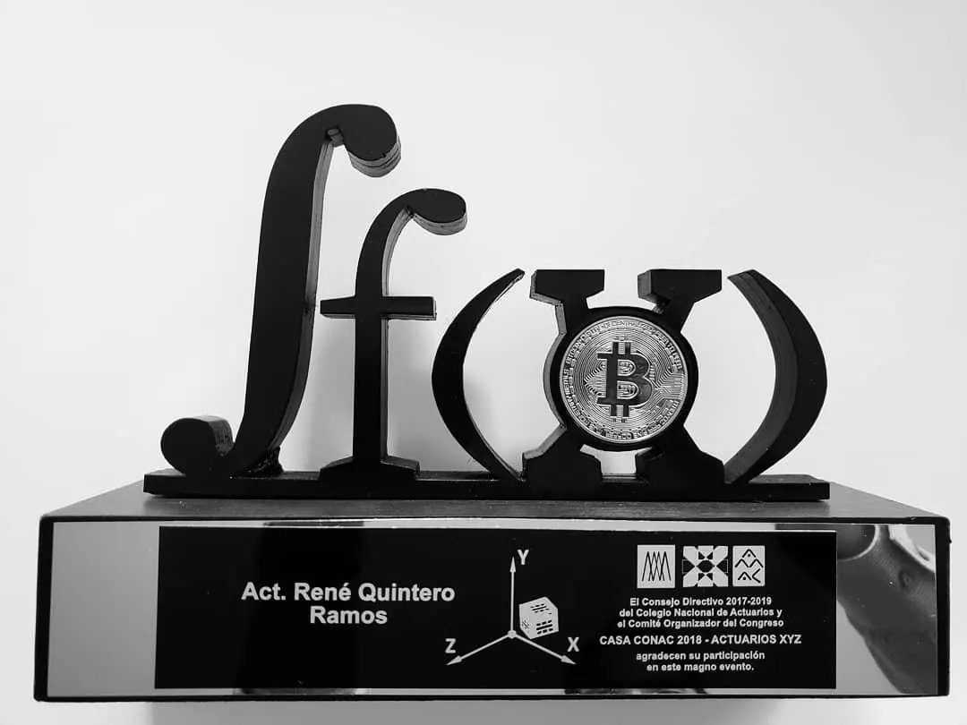 Reconocimiento del Colegio Nacional de Actuarios a René Quintero Ramos, CASA CONAC 2018